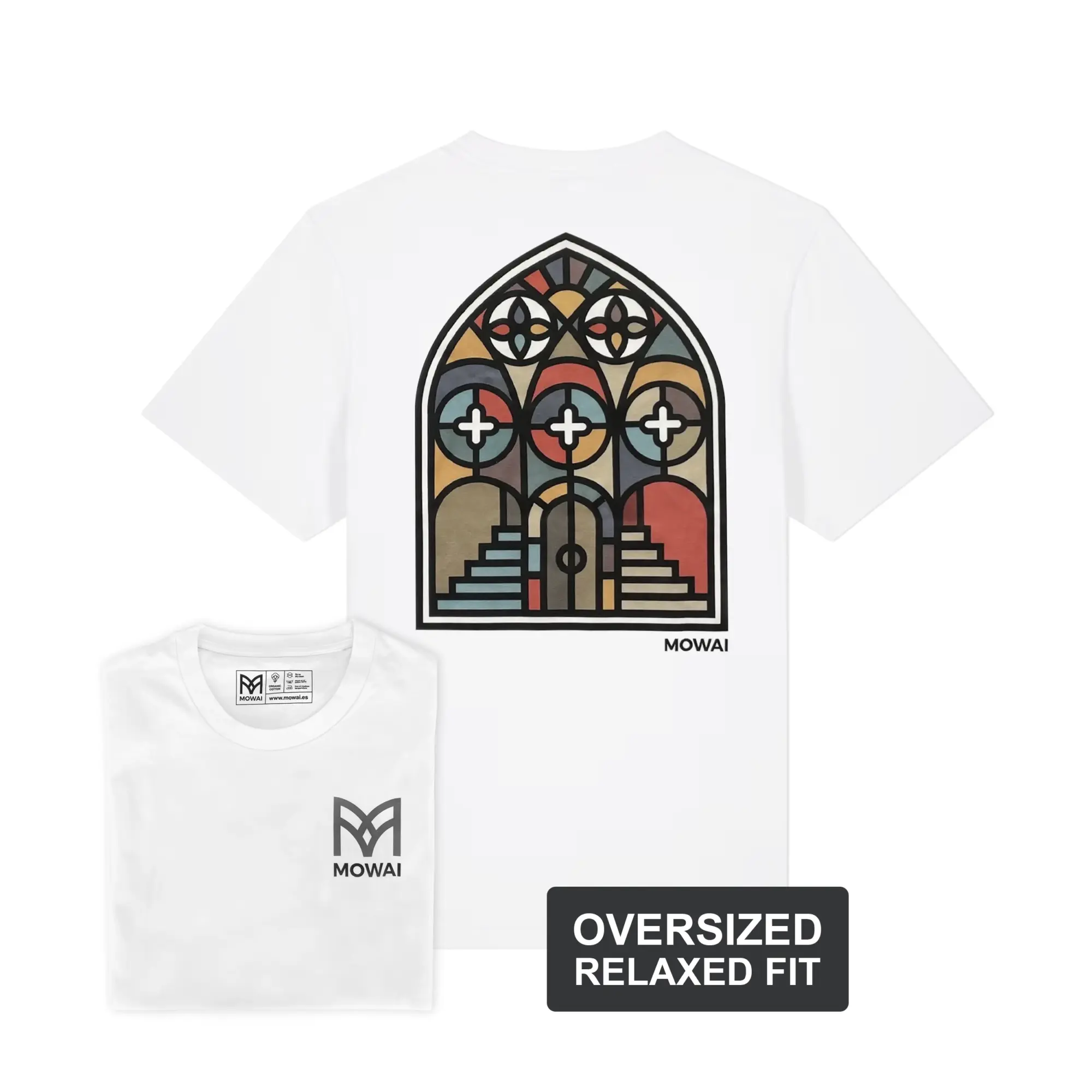 Stained Glass White Relaxed Fit
